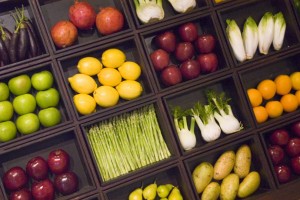 Vegetables in a store 