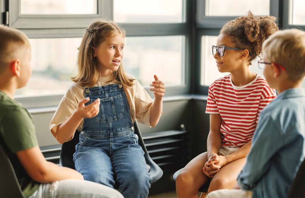 Sibling support group session